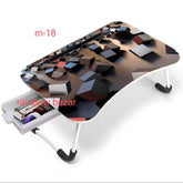 Laptop folding table With Drawer